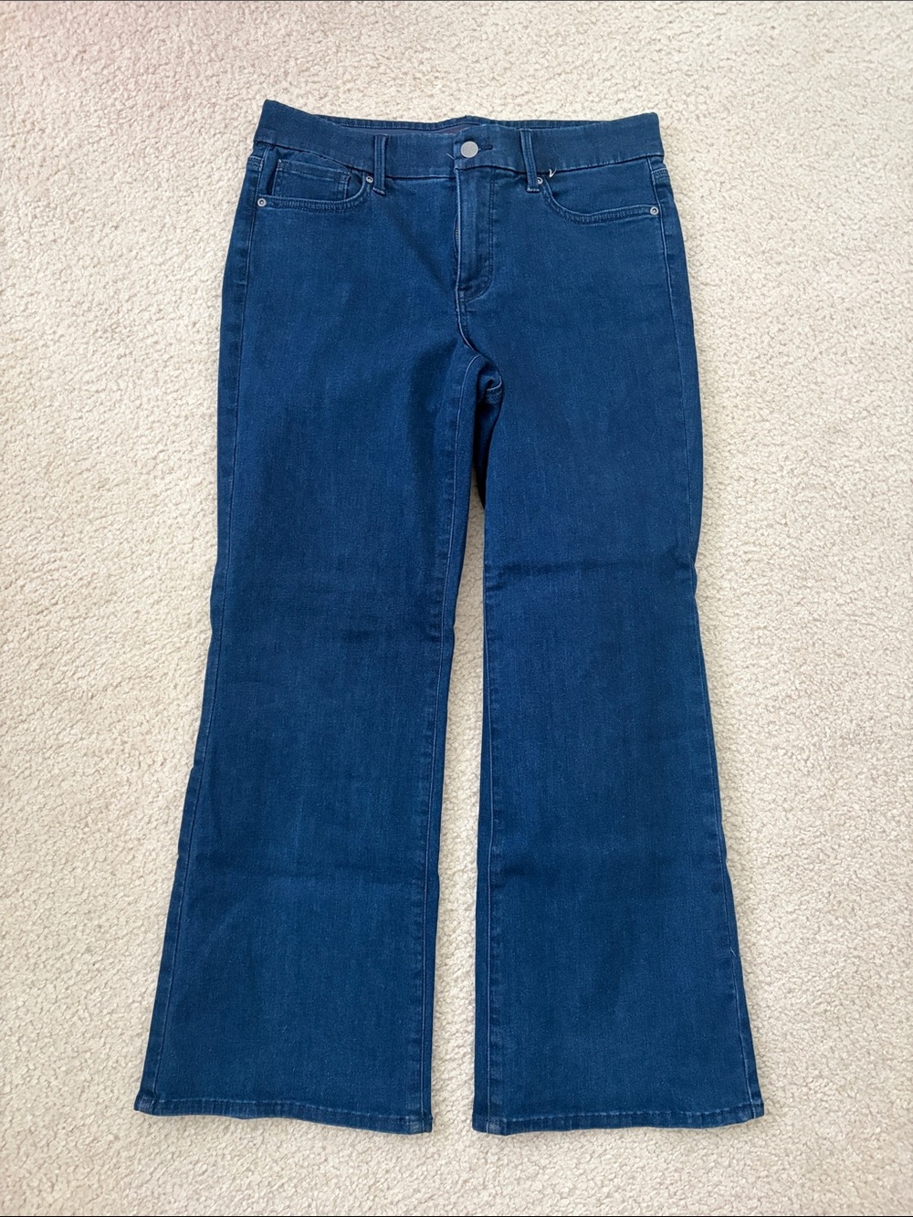 Classic Women's Dark Blue Flared Jeans